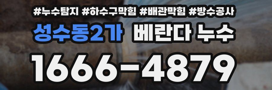 성수동2가 베란다 누수