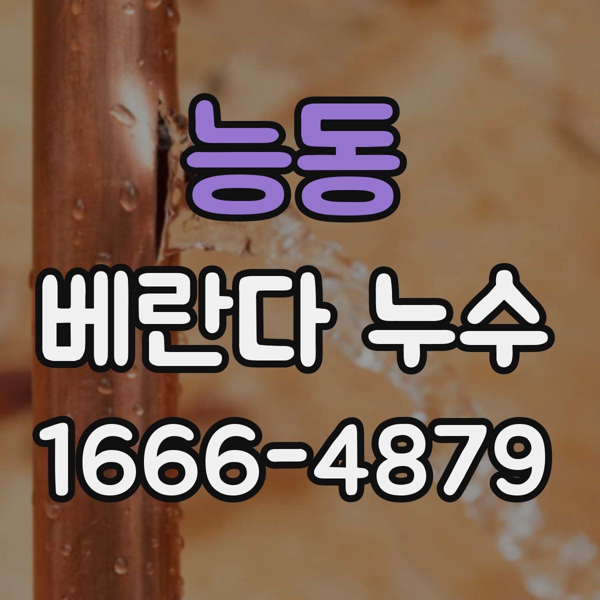 능동 베란다 누수