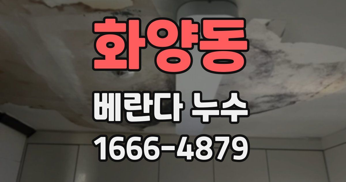 화양동 베란다 누수
