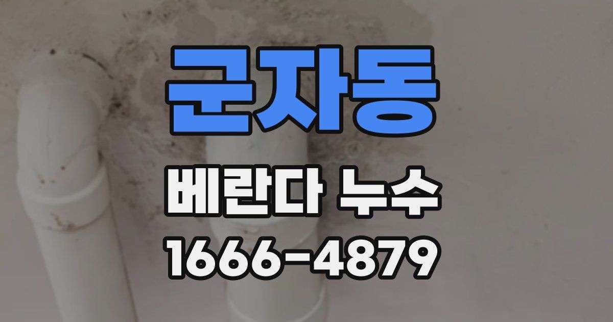 군자동 베란다 누수