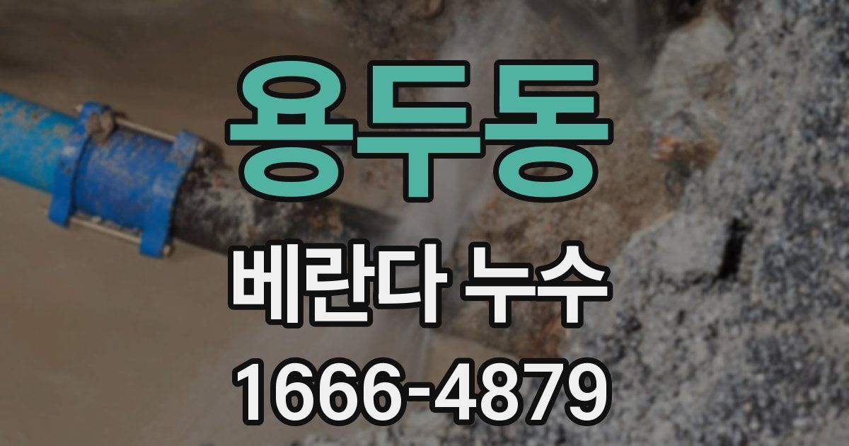 용두동 베란다 누수