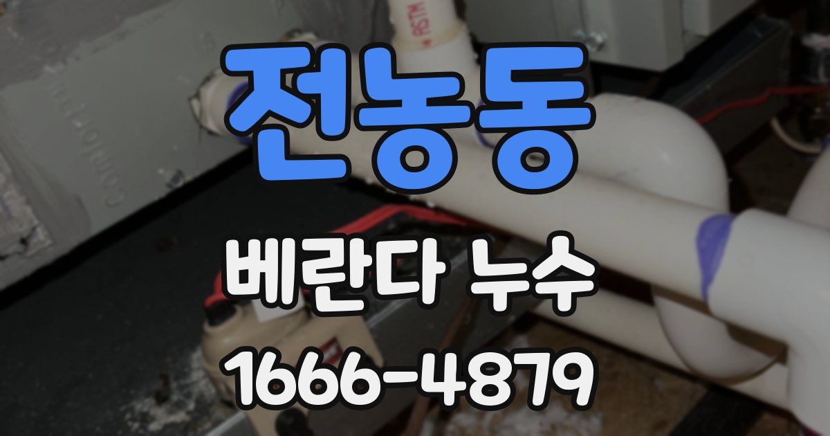전농동 베란다 누수