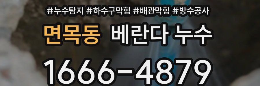 면목동 베란다 누수