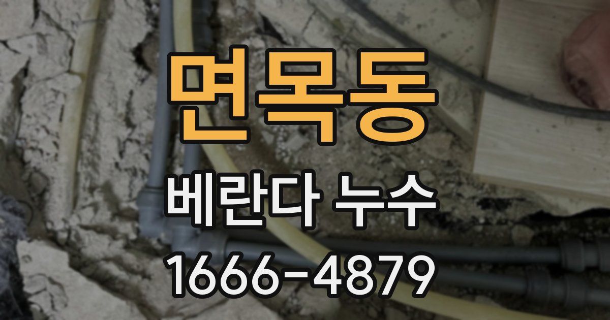 면목동 베란다 누수