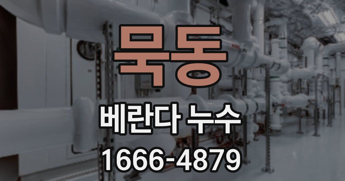 묵동 베란다 누수