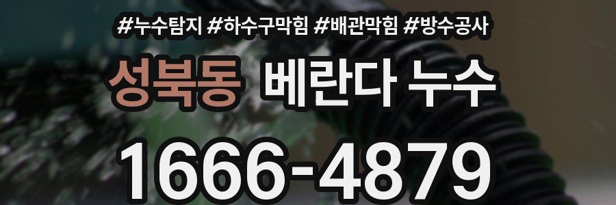 성북동 베란다 누수