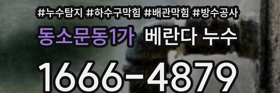 동소문동1가 베란다 누수