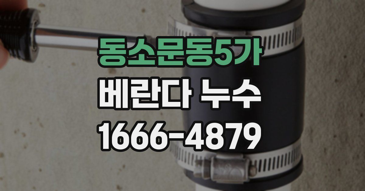 동소문동5가 베란다 누수