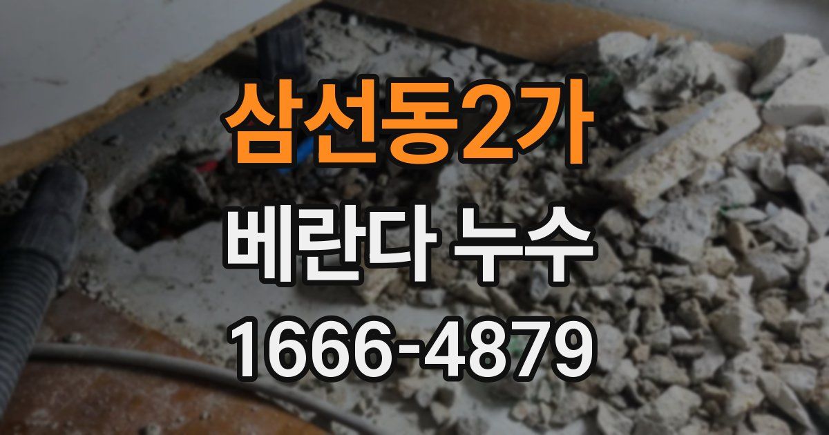 삼선동2가 베란다 누수