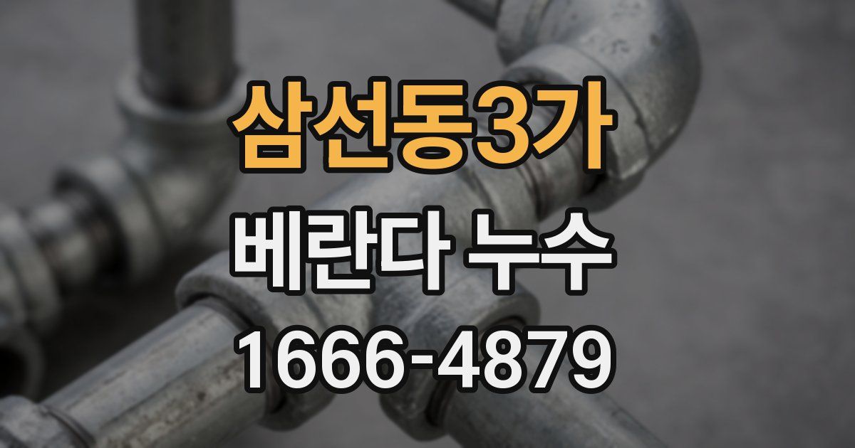 삼선동3가 베란다 누수