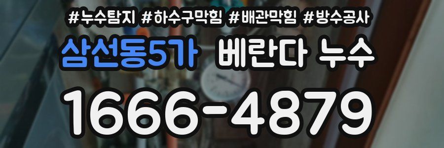 삼선동5가 베란다 누수