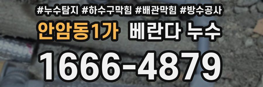안암동1가 베란다 누수