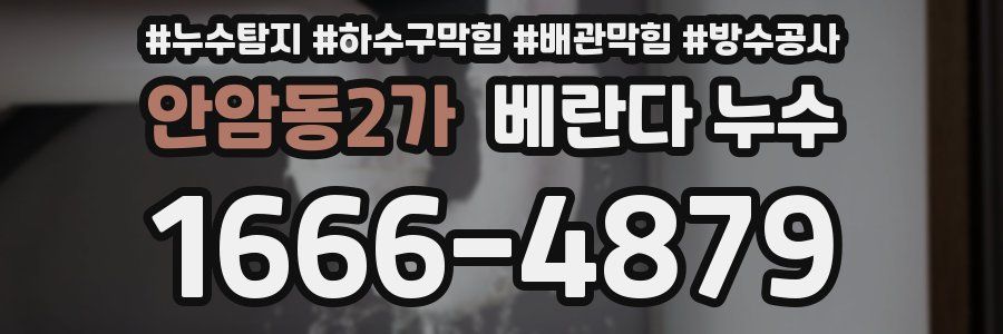 안암동2가 베란다 누수