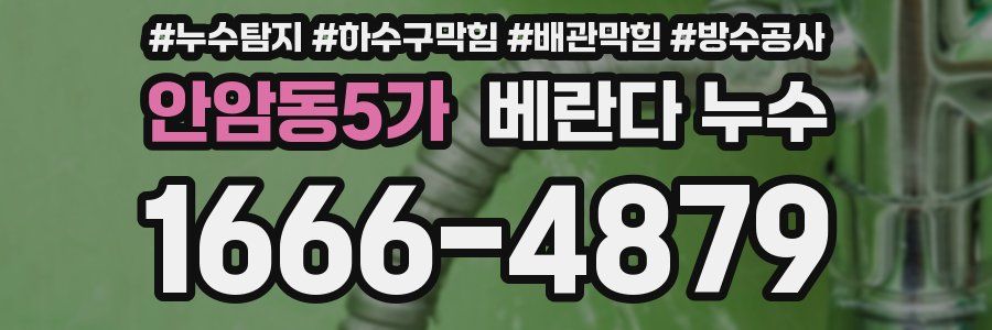 안암동5가 베란다 누수