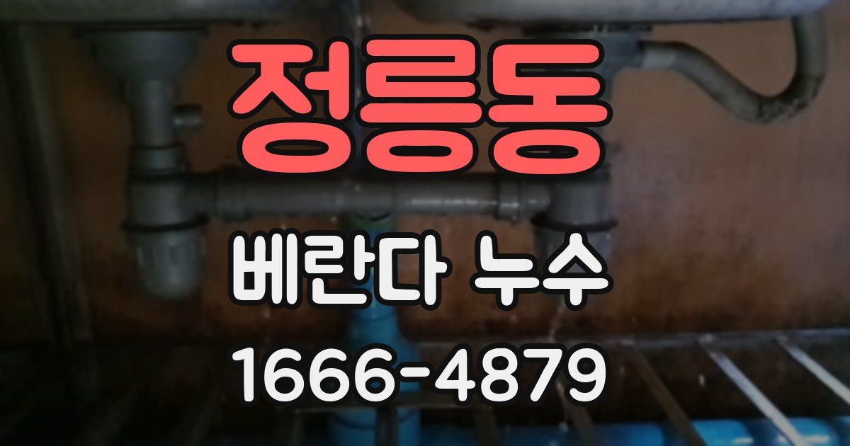정릉동 베란다 누수