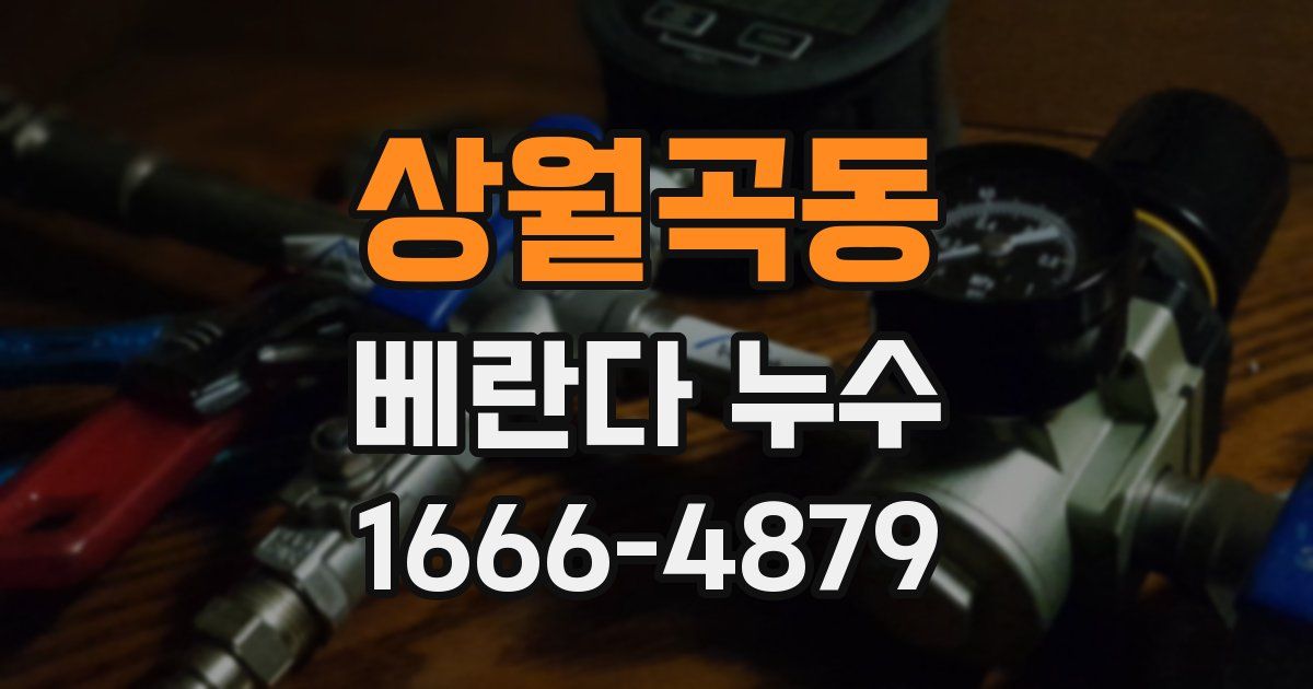 상월곡동 베란다 누수