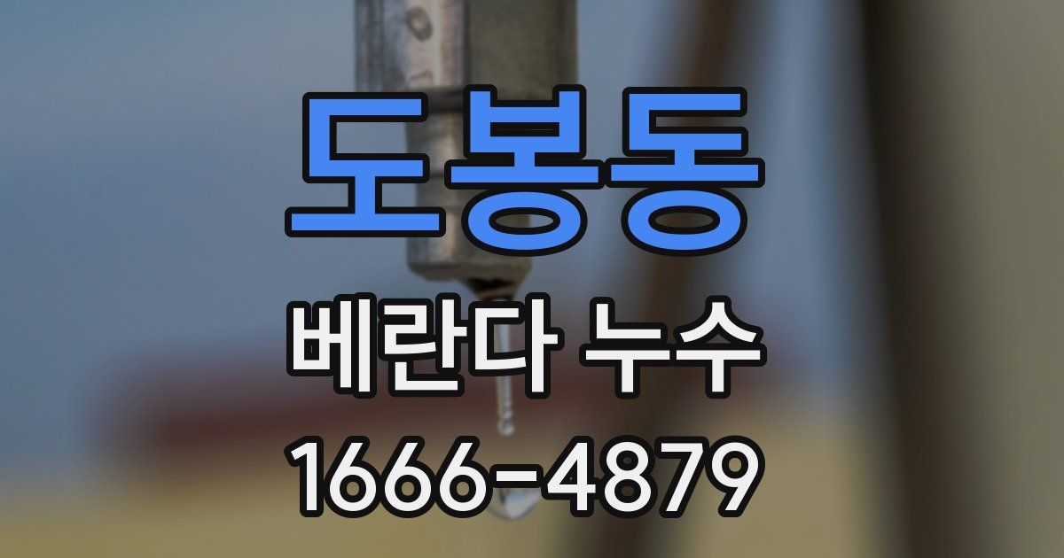 도봉동 베란다 누수
