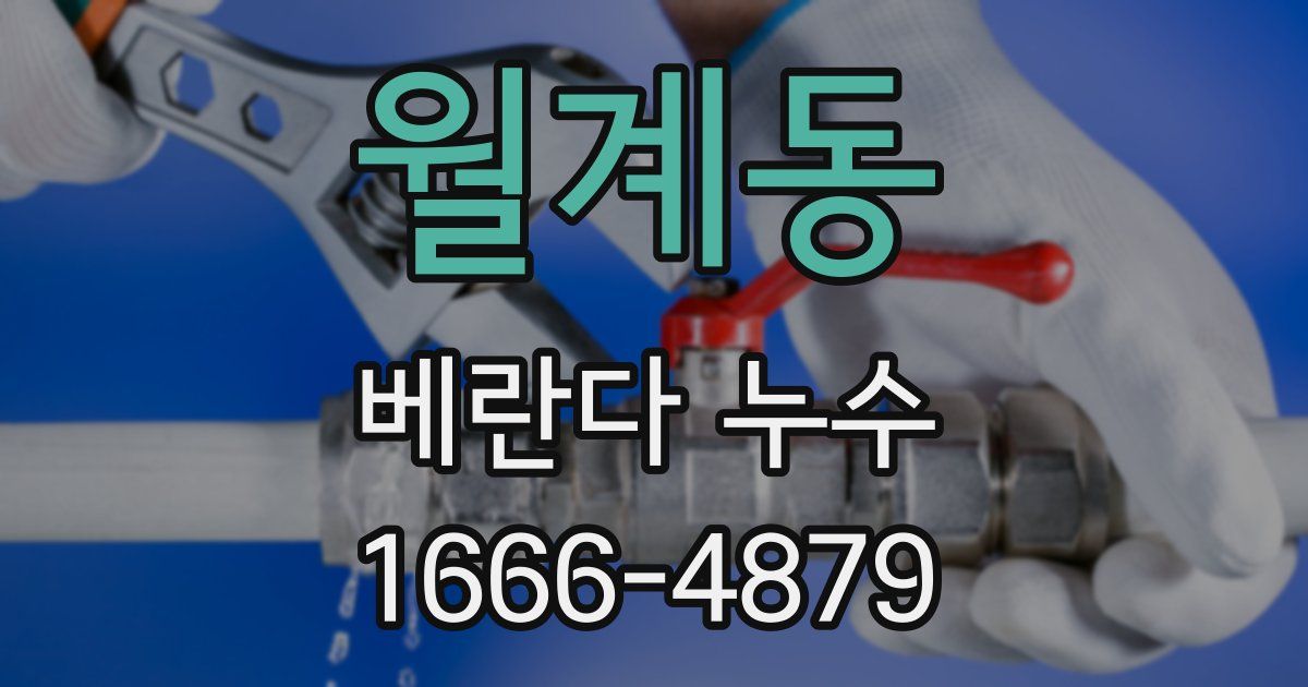 월계동 베란다 누수