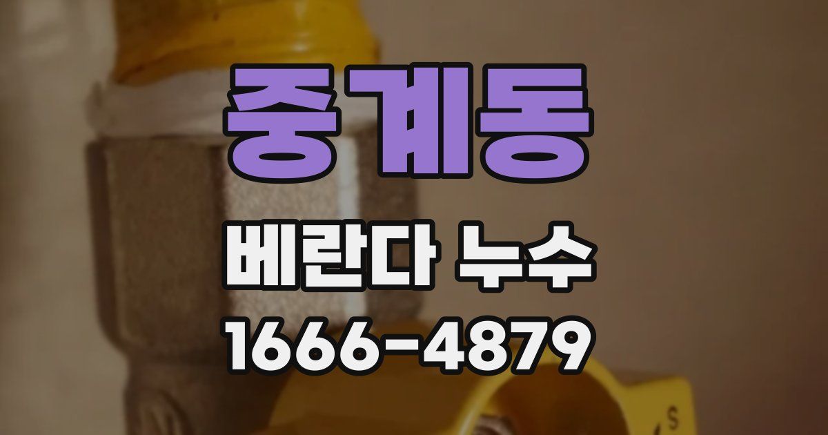 중계동 베란다 누수