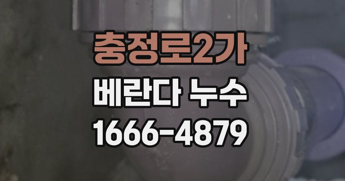 충정로2가 베란다 누수