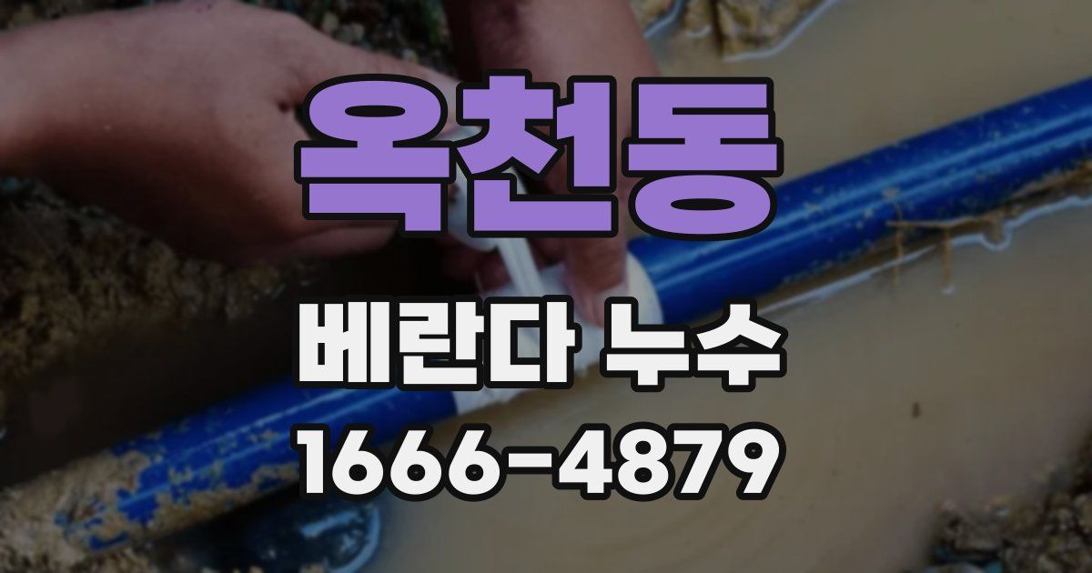 옥천동 베란다 누수