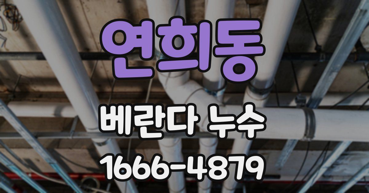 연희동 베란다 누수