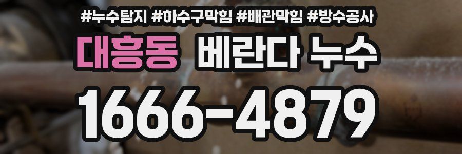 대흥동 베란다 누수