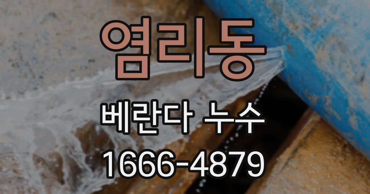 염리동 베란다 누수