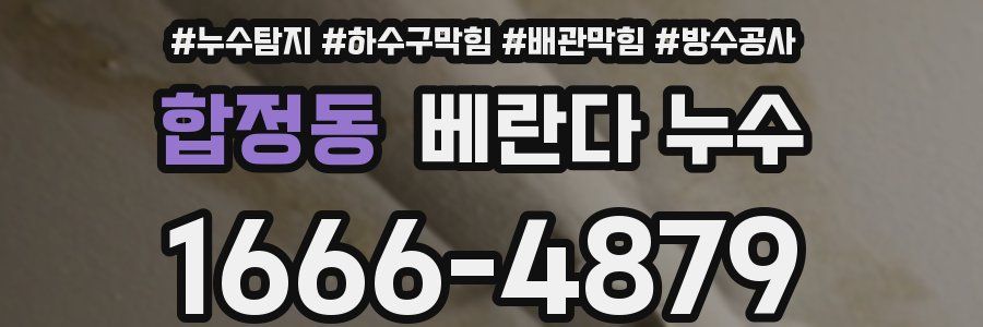 합정동 베란다 누수