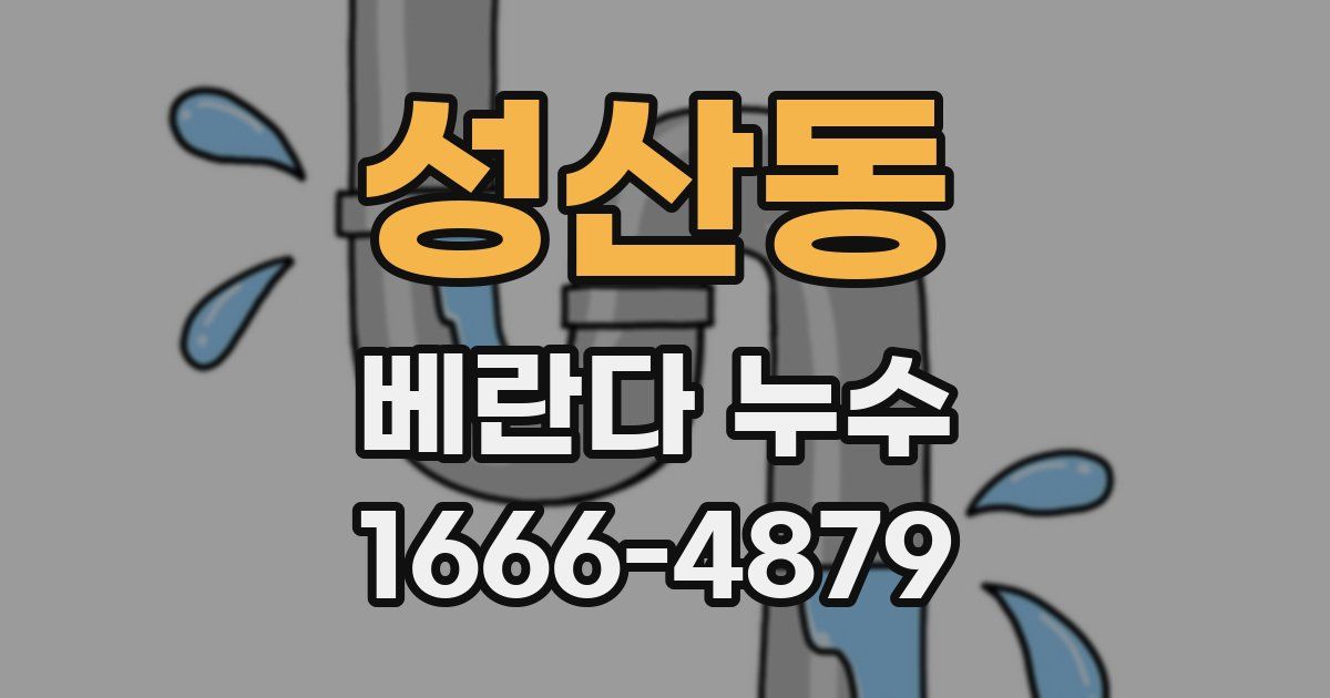 성산동 베란다 누수