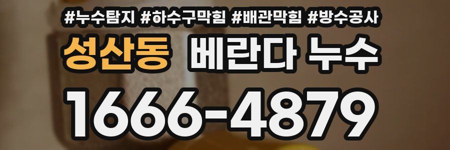 성산동 베란다 누수