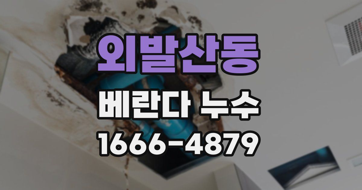 외발산동 베란다 누수