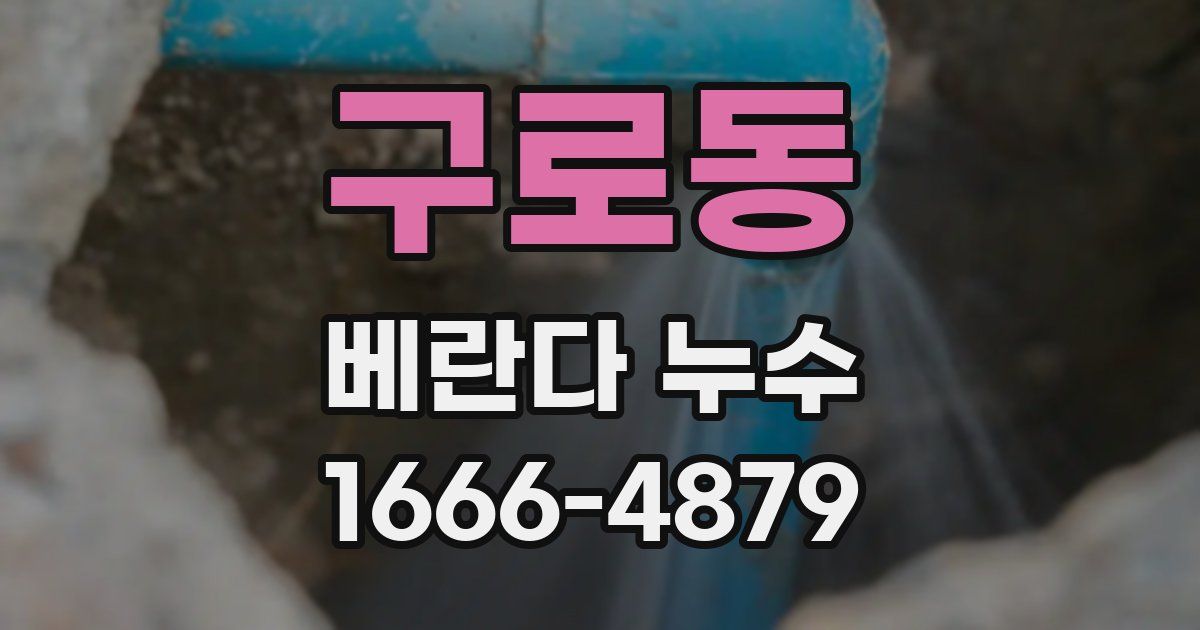 구로동 베란다 누수