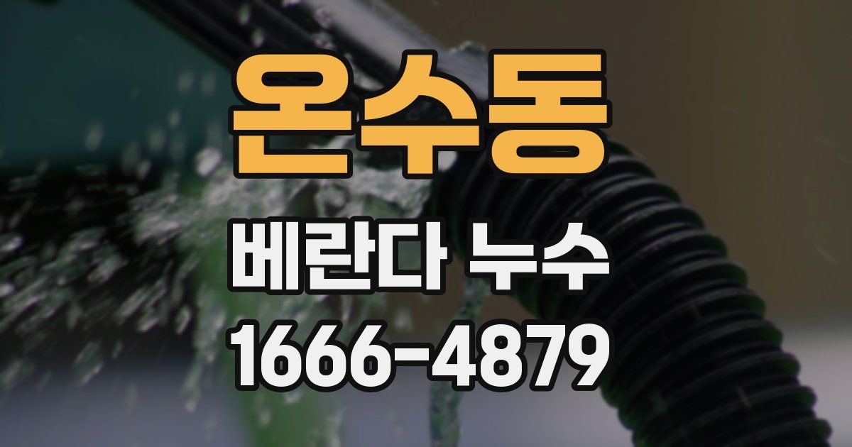 온수동 베란다 누수