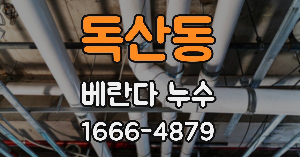 독산동 베란다 누수