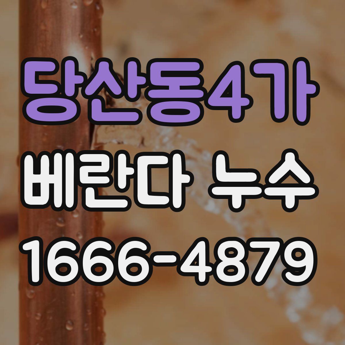 당산동4가 베란다 누수
