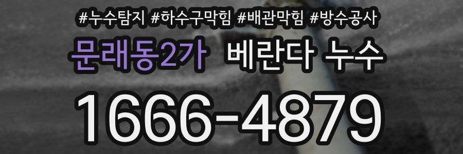 문래동2가 베란다 누수