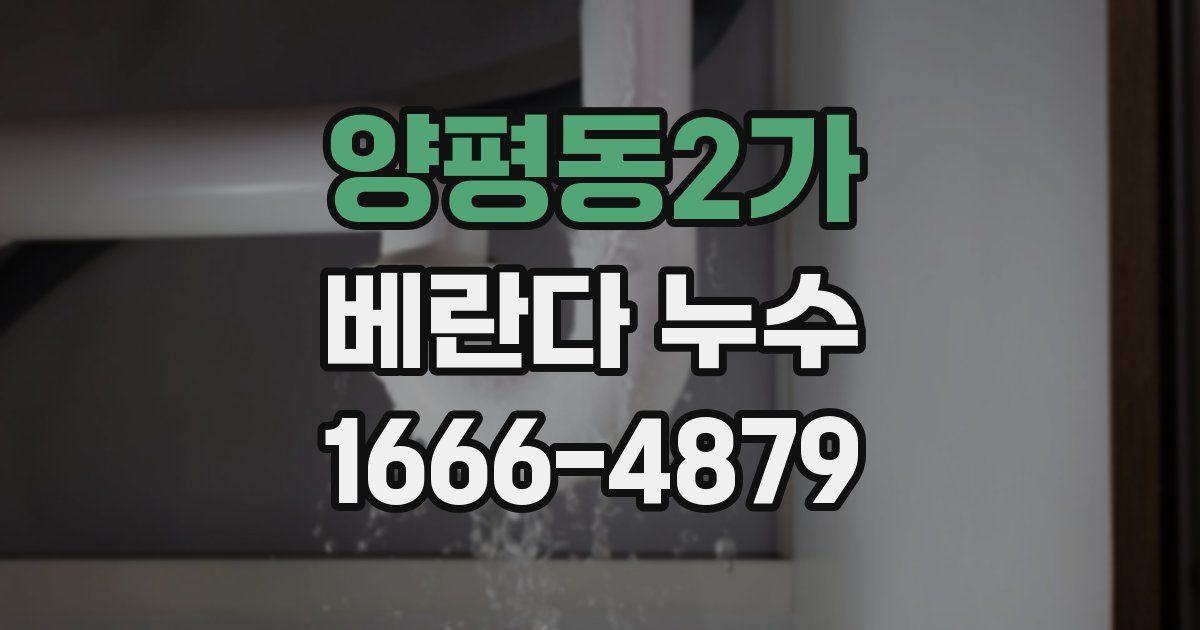 양평동2가 베란다 누수