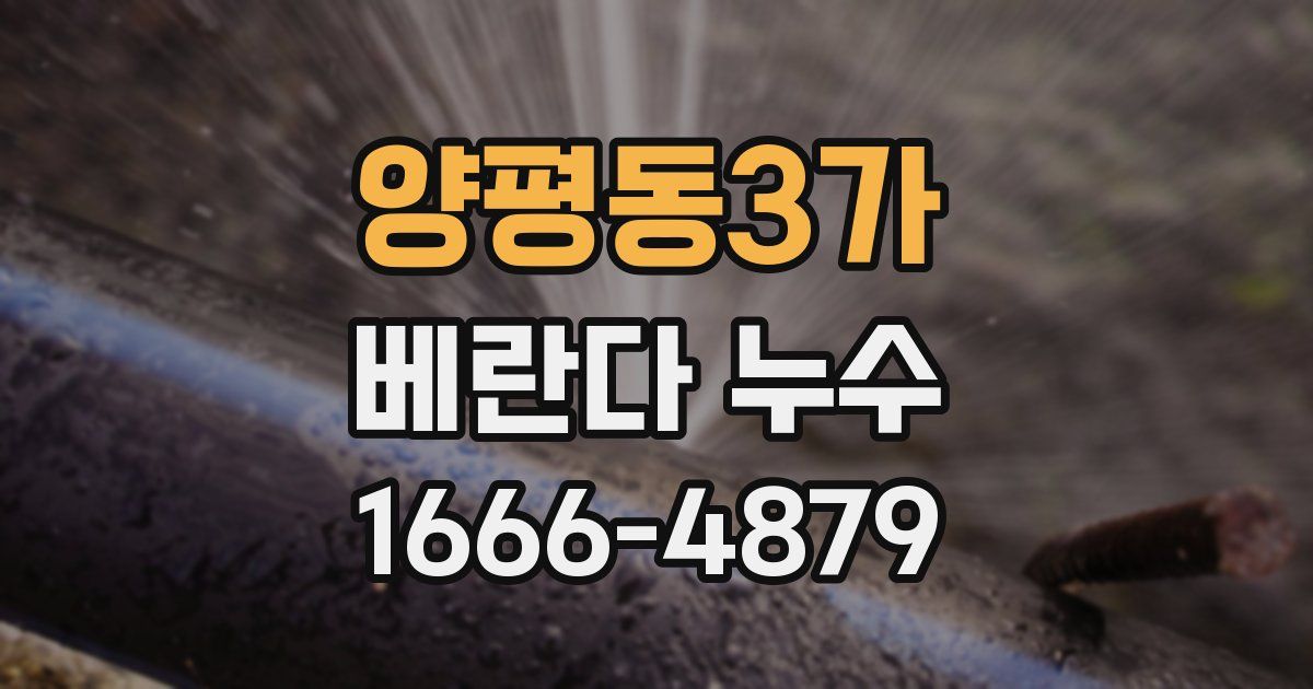 양평동3가 베란다 누수