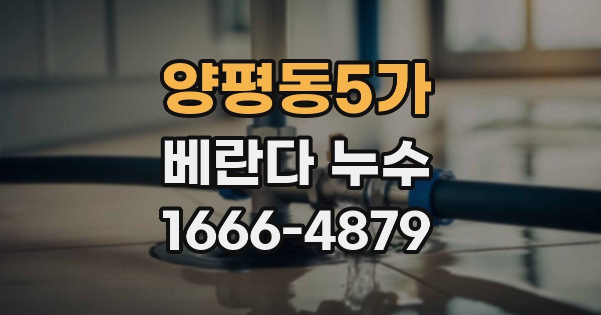 양평동5가 베란다 누수