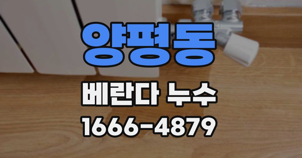 양평동 베란다 누수