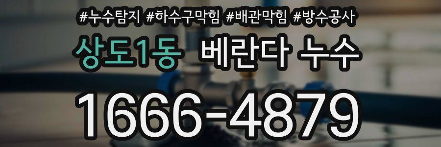 상도1동 베란다 누수