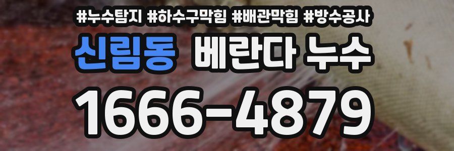 신림동 베란다 누수