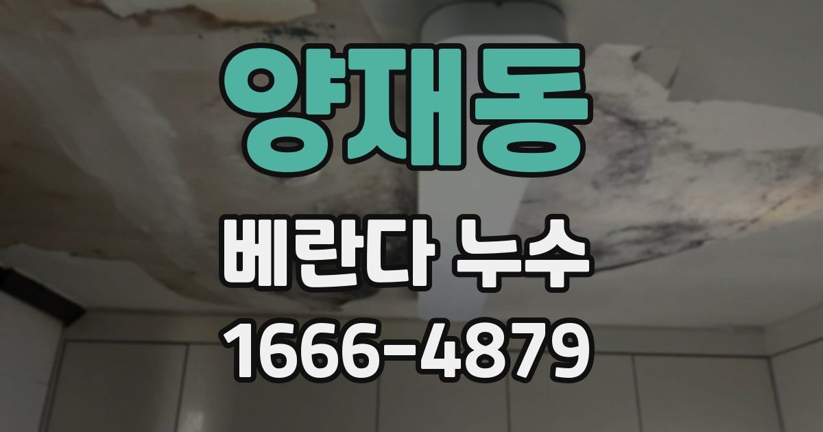 양재동 베란다 누수