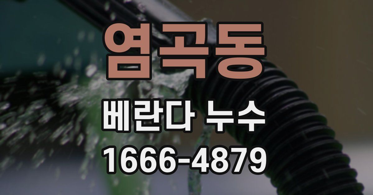 염곡동 베란다 누수