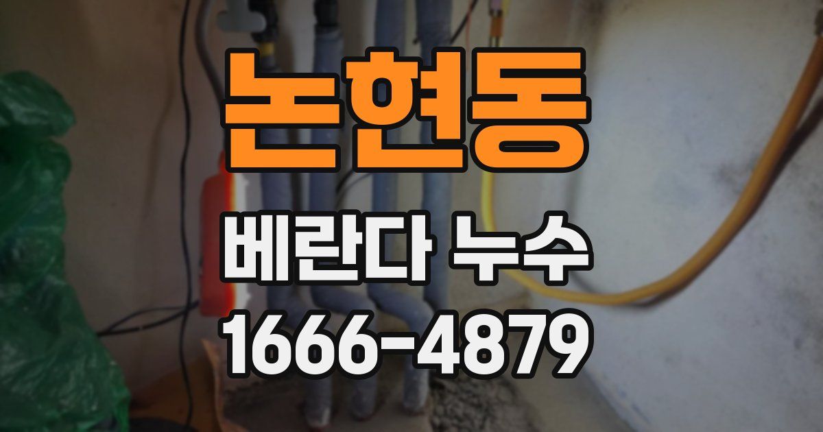 논현동 베란다 누수