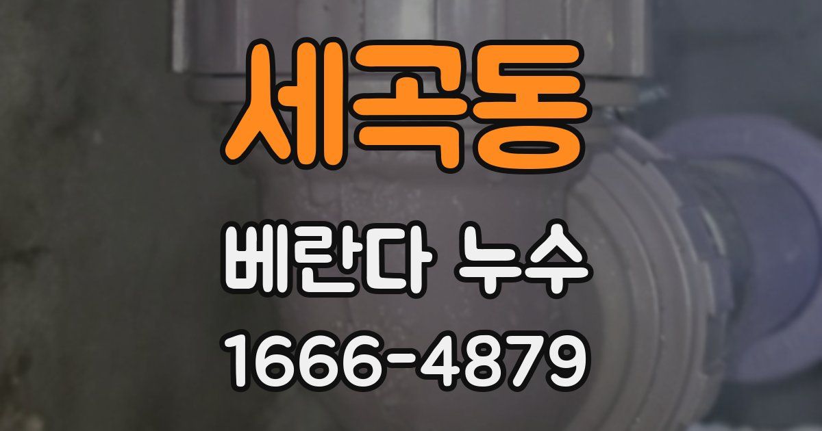 세곡동 베란다 누수