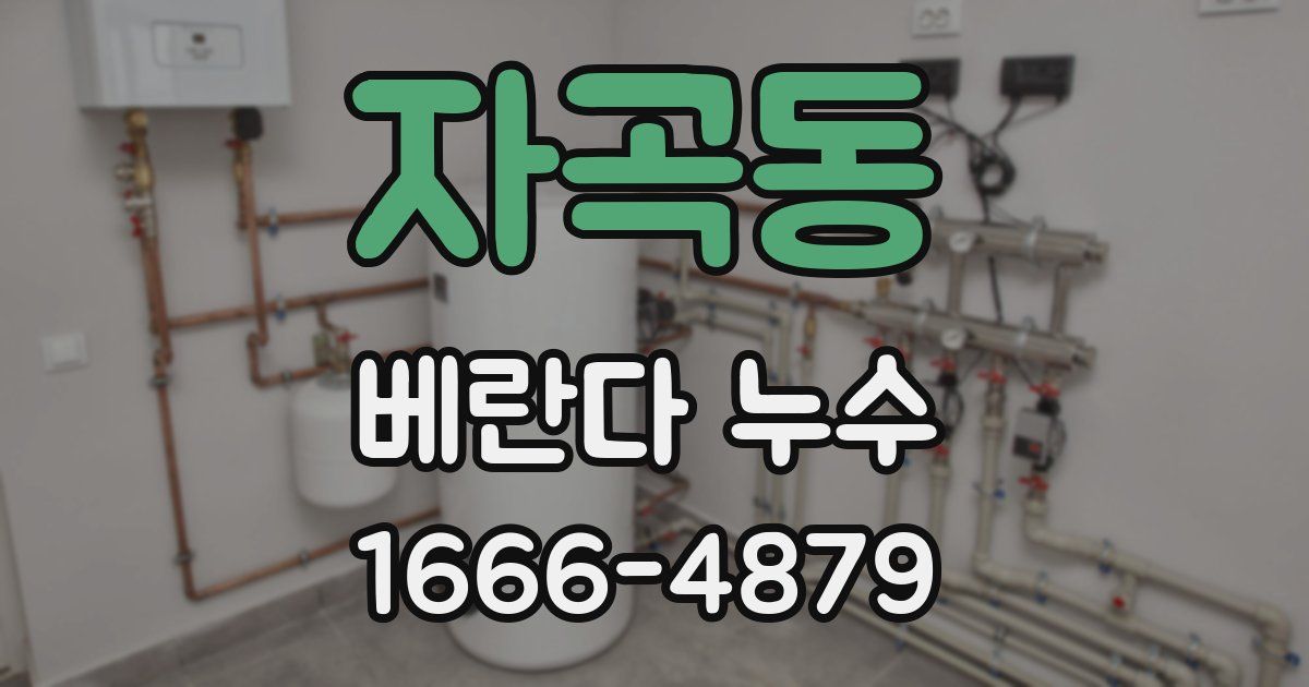 자곡동 베란다 누수