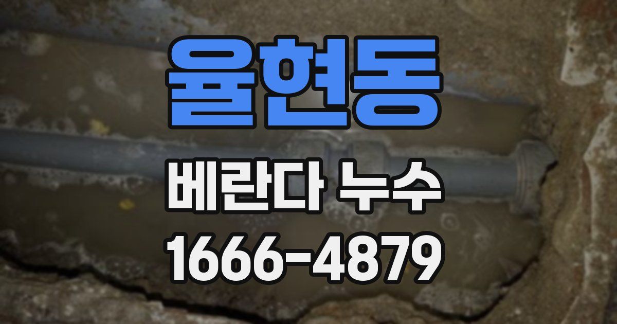 율현동 베란다 누수