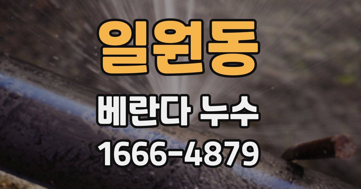 일원동 베란다 누수